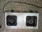 2 burner steel gas stove