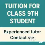 Need tutor for class 9th students near durga chowk