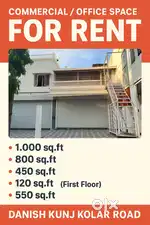 Commercial and office space on rent