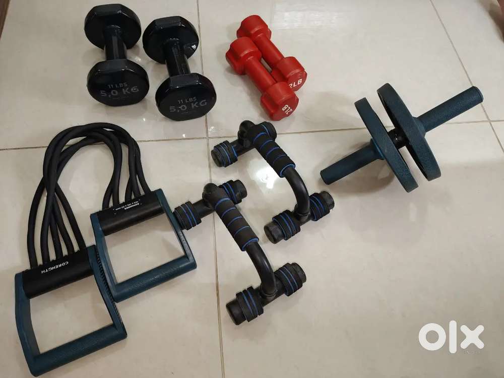 Home gym equipments (decathlon products)