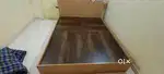 Queen size bed+cotton mattress