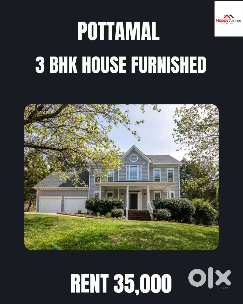 Pottamal 3 bhk Furnished house for available