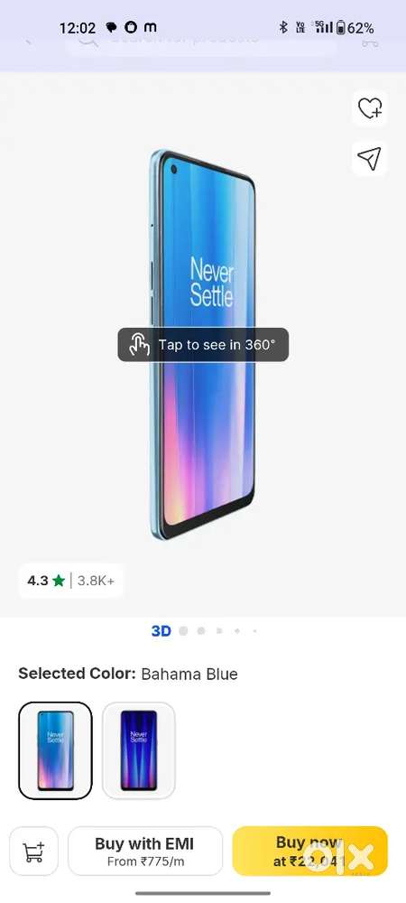 One plus Nord CE 2 5g. 8ram 128 rom