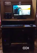 Fully working computer setup with computer table