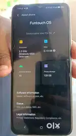 T2X     6+6GB Ram  128 gb storage 5G PHONE