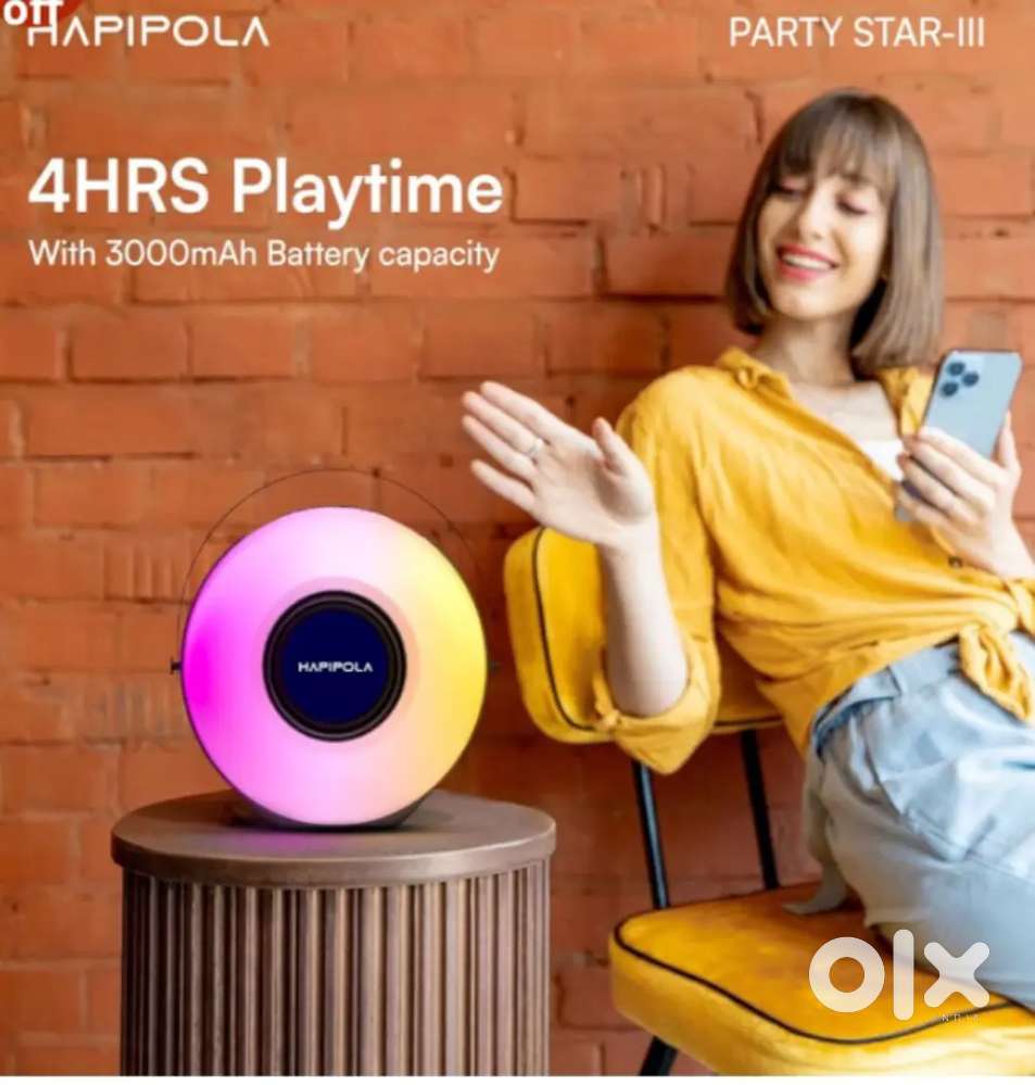 Party speaker with RGB light