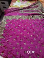 Engagement lacha saree