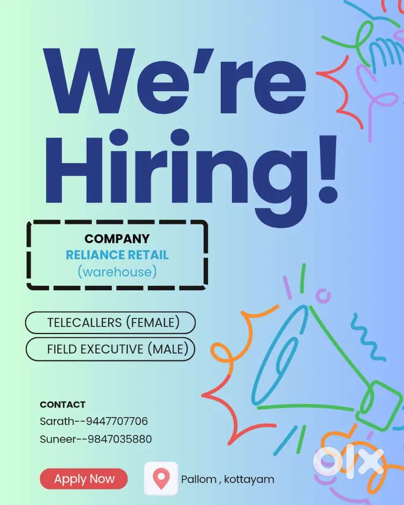 We are hiring Telecallers, Field executive