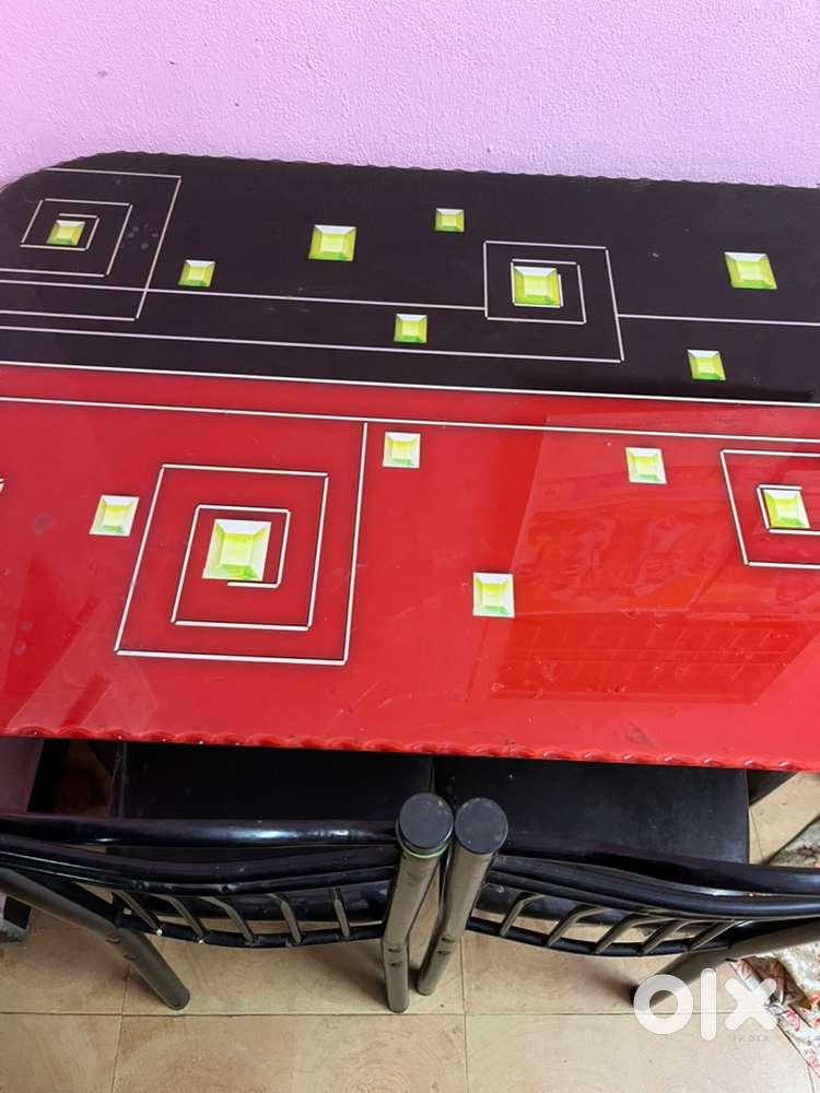 Glass dining table
