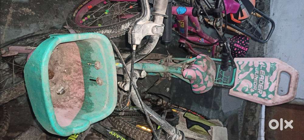 Girl cycle with supporter with good condition