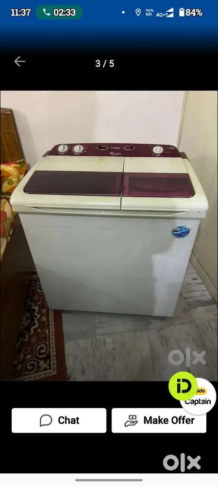 Whirlpool washing machine 6.5 KG