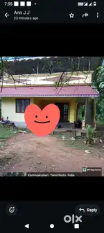 13.5 cent plot with old house for sale