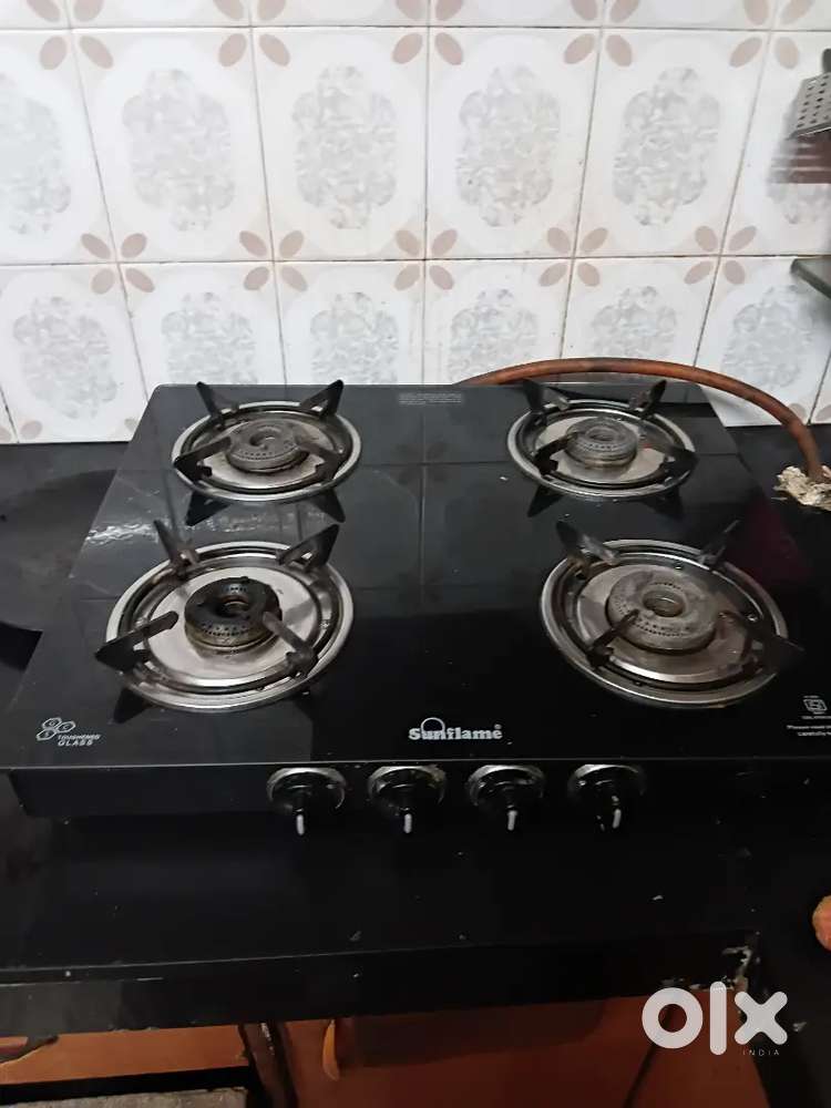 Burner Glass Gas Stove Sunflame  3 mo use new condition under warranty
