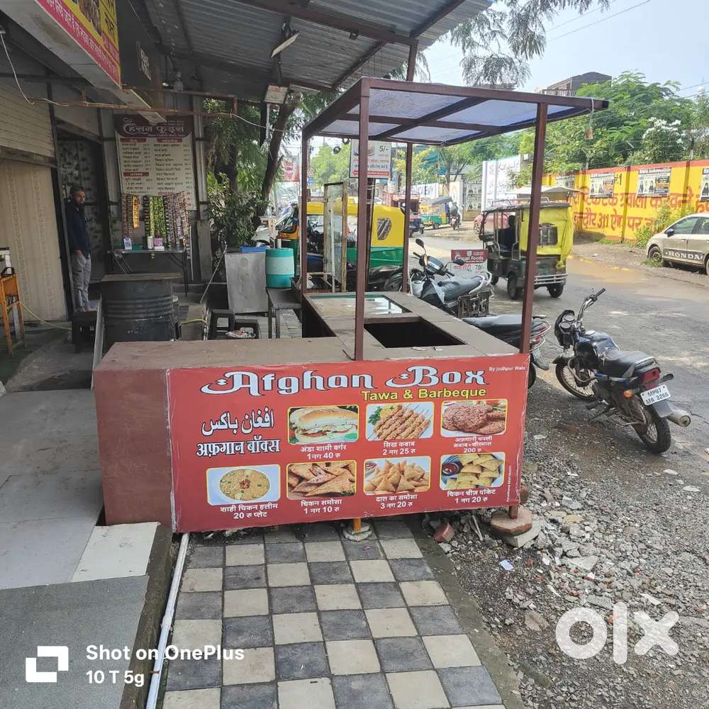 Shop counter and fridge