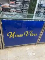 12 Racks with mirror and 3 Shop counter