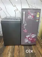 Whirlpool white magic washing machine & Videocon flower model fridge**