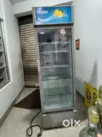 Glass door fridge