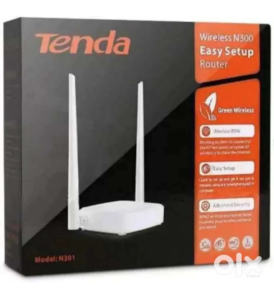 Tenda Wireless N301 300 Mbps Router (White, Single Band)