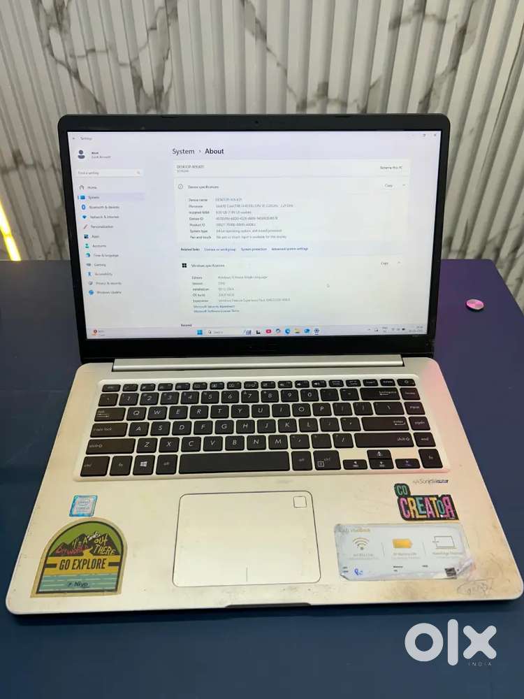 Asus Laptop i3, 8th gen with 1Tb Hard Disk 128 GB SSD