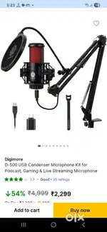 Gameing Headphones And Studio Mic
