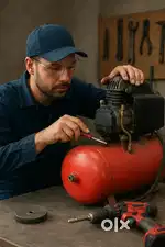 air compressor technician drill repair