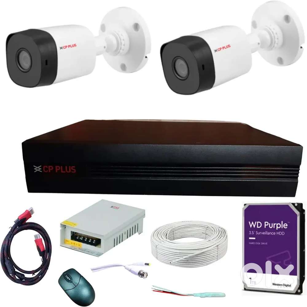FULL HD  CAMERAS SET CP PLUS WITH INSTALLATION ONSITE WARRANTY