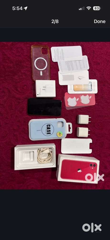 iPhone 11 storage, 64 red colour