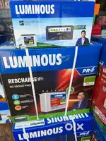 1050va + 150ah luminous inverter luminous battery 19500₹