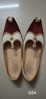 Mens Sherwani Jutti Wedding Indian Shoes Mojari Shoes Size:- 10