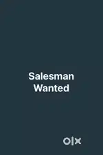 Salesman wanted