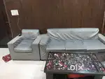 5 seater new like sofa set with centre table with removable cover