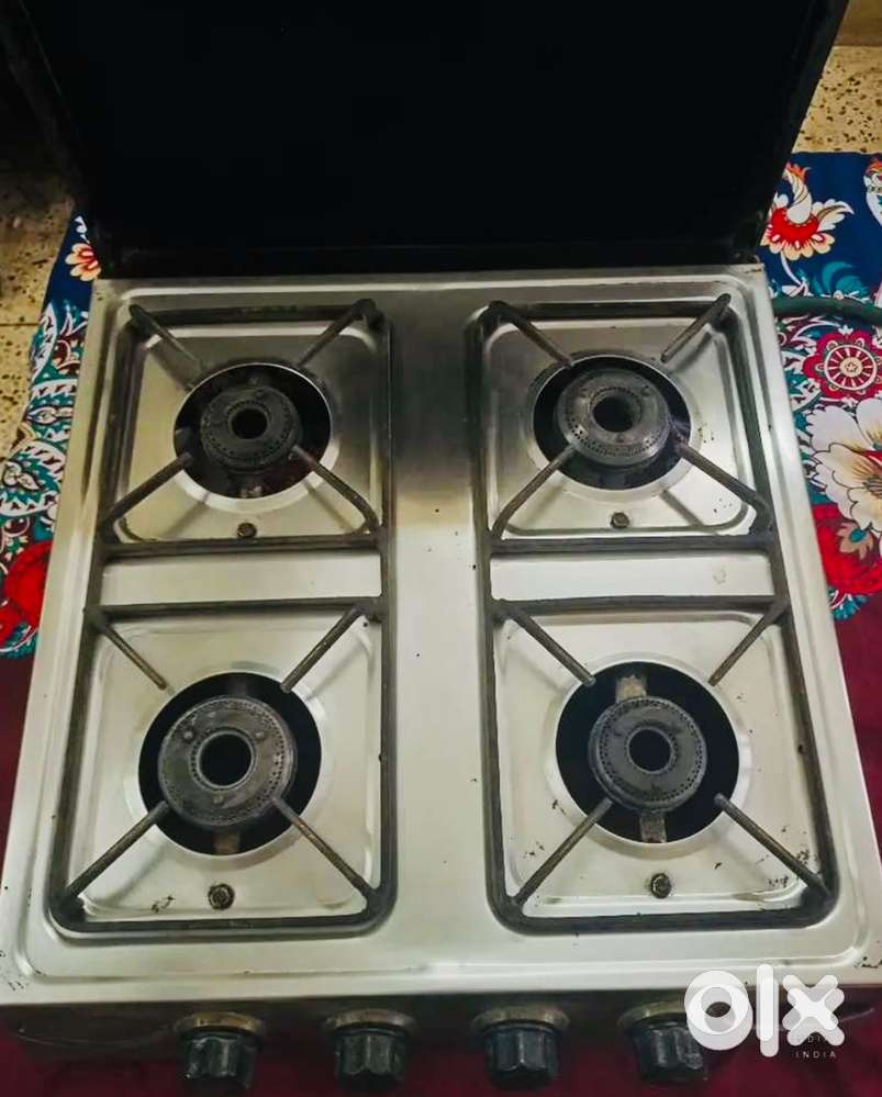 Sunshine 4-Burner Gas Stove with Lid