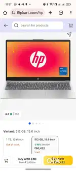 Hp 15s LAPTOP brand new
