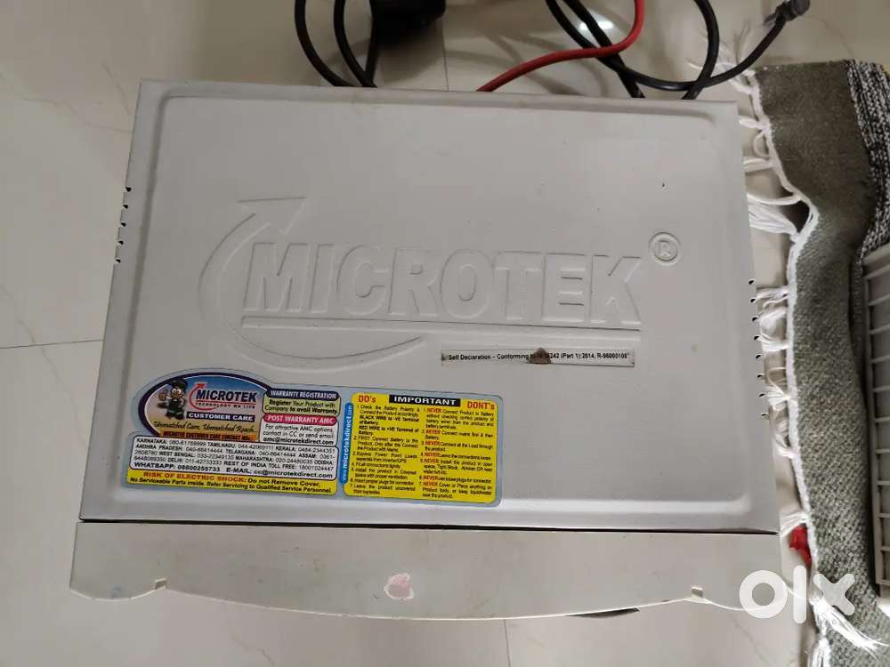 Microtek inverter with Power Excel battery