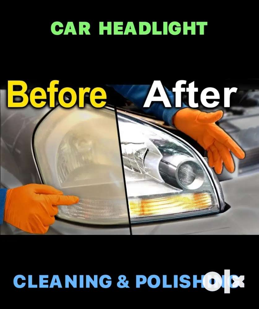 CAR HEADLIGHT CLEANING & POLISHING