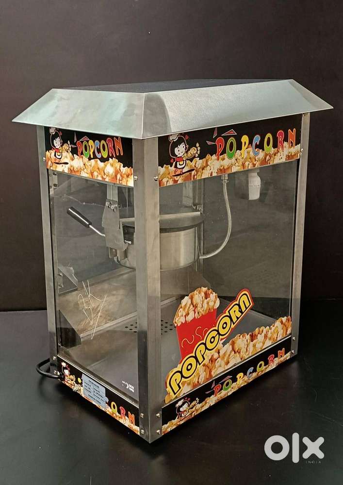 1.45kW Electric SS Body Based Popcorn Machine with Toughened Non Break