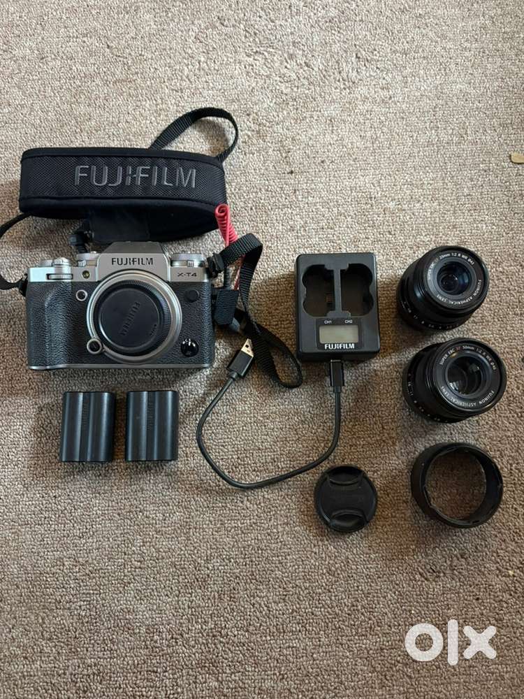Fujifilm xt4 Mirrorless Digital Camera with  50 mm and 23mm lens