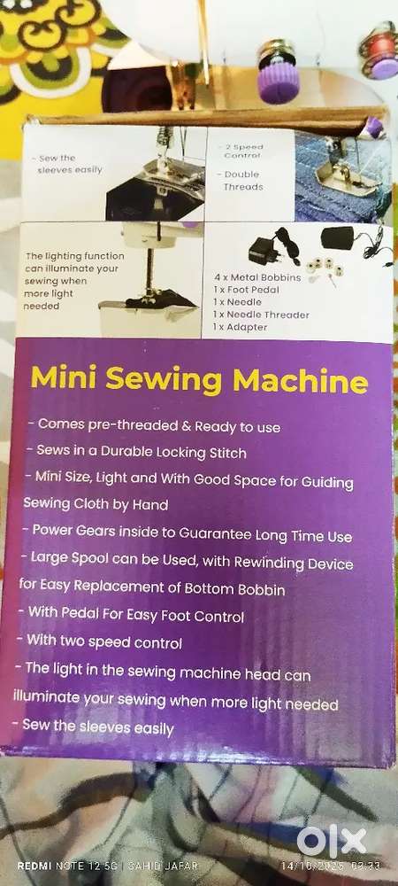 Mini hand sewing machine