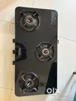 Hindware 3 burner glass top gas