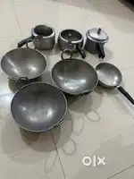 Aluminium 3 heavy kadai 3 pressure cooker heavy aluminium united hawki