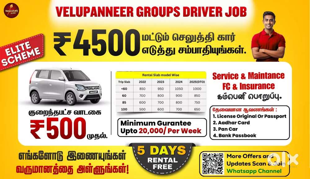 Everest Fleet - Velupanneer Groups Driver Job - Driver Wanted - Uber