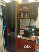 WOODEN STUDY TABLE WITH STORAGE
