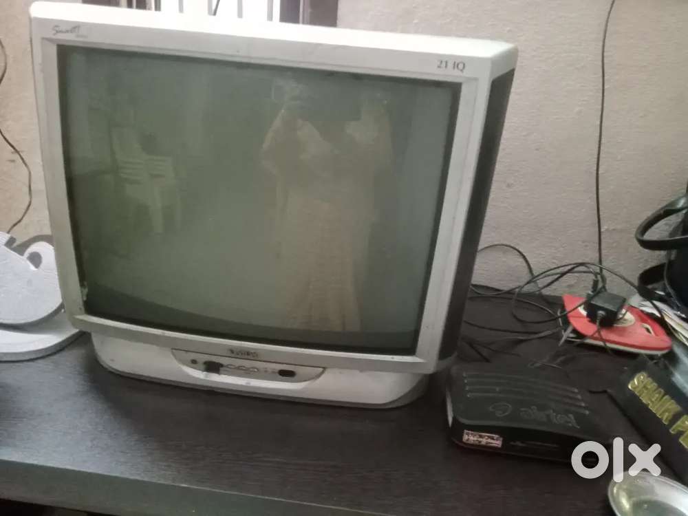 Old table and tv