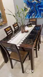 Evok teakwood 6 seater dinning table