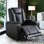 Black PU 1 single Recliner Home Theater Recliner 