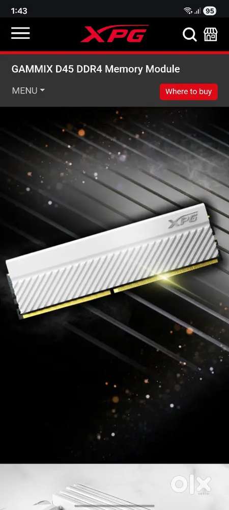 XPG Gammix Adata 16GB Ram