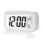 Digital white clock