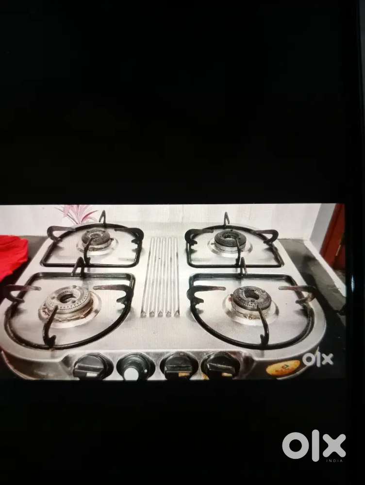 Bajaj 4 stove stell burner (perfectly working)