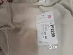 Cream waist scrunch top