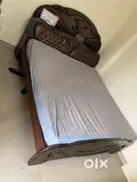 King size cot with cotton mattress
